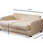 River 2-seater sofa beige 6