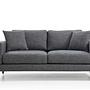 Nordic 2-Seater Sofa Grey 0