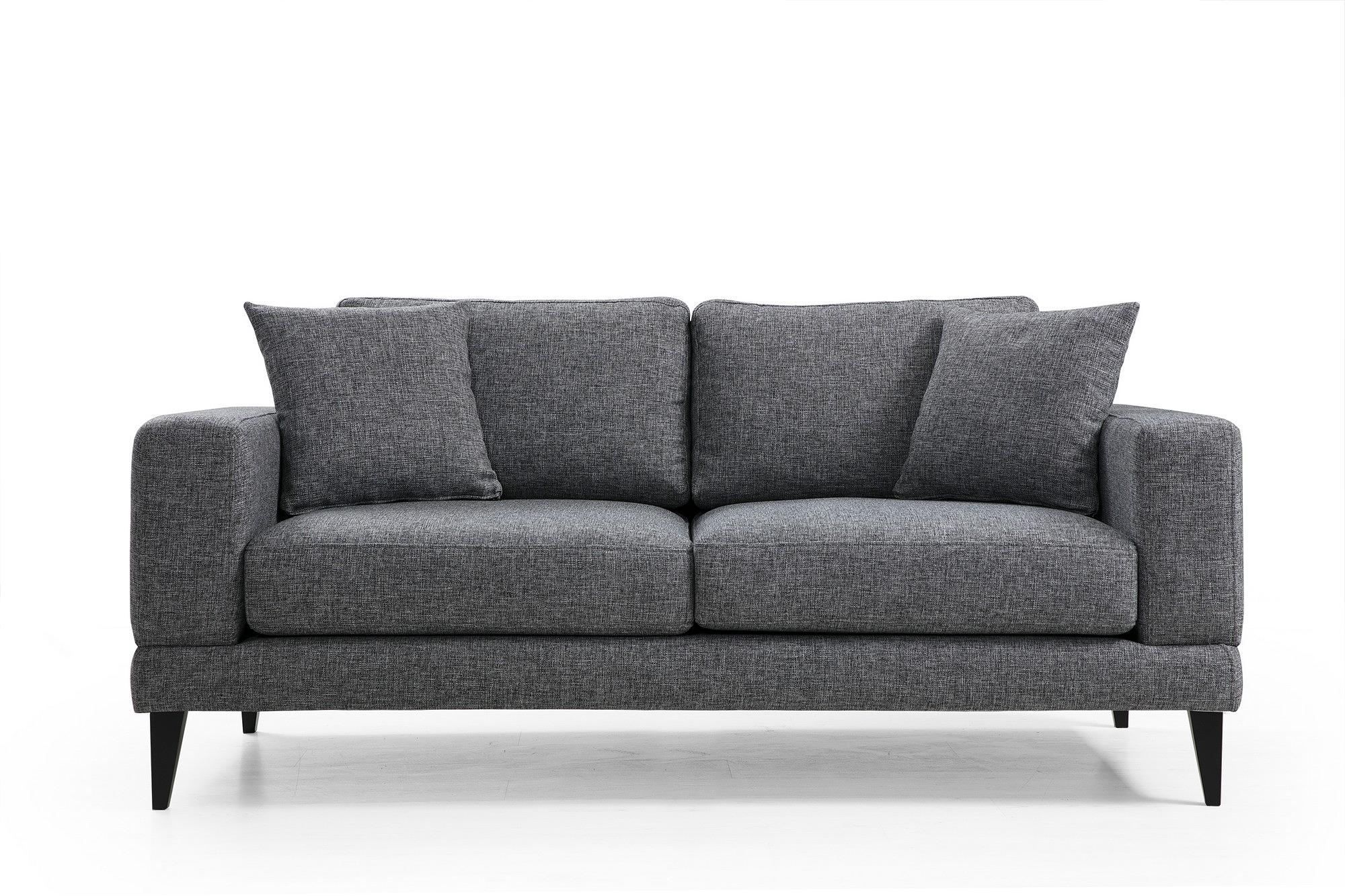 Nordic 2-Seater Sofa Grey 0