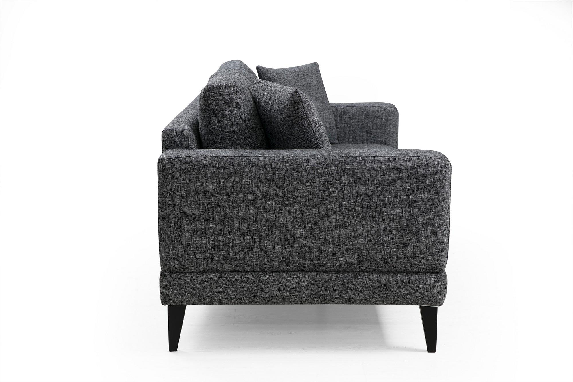 Nordic 2-Seater Sofa Grey 6