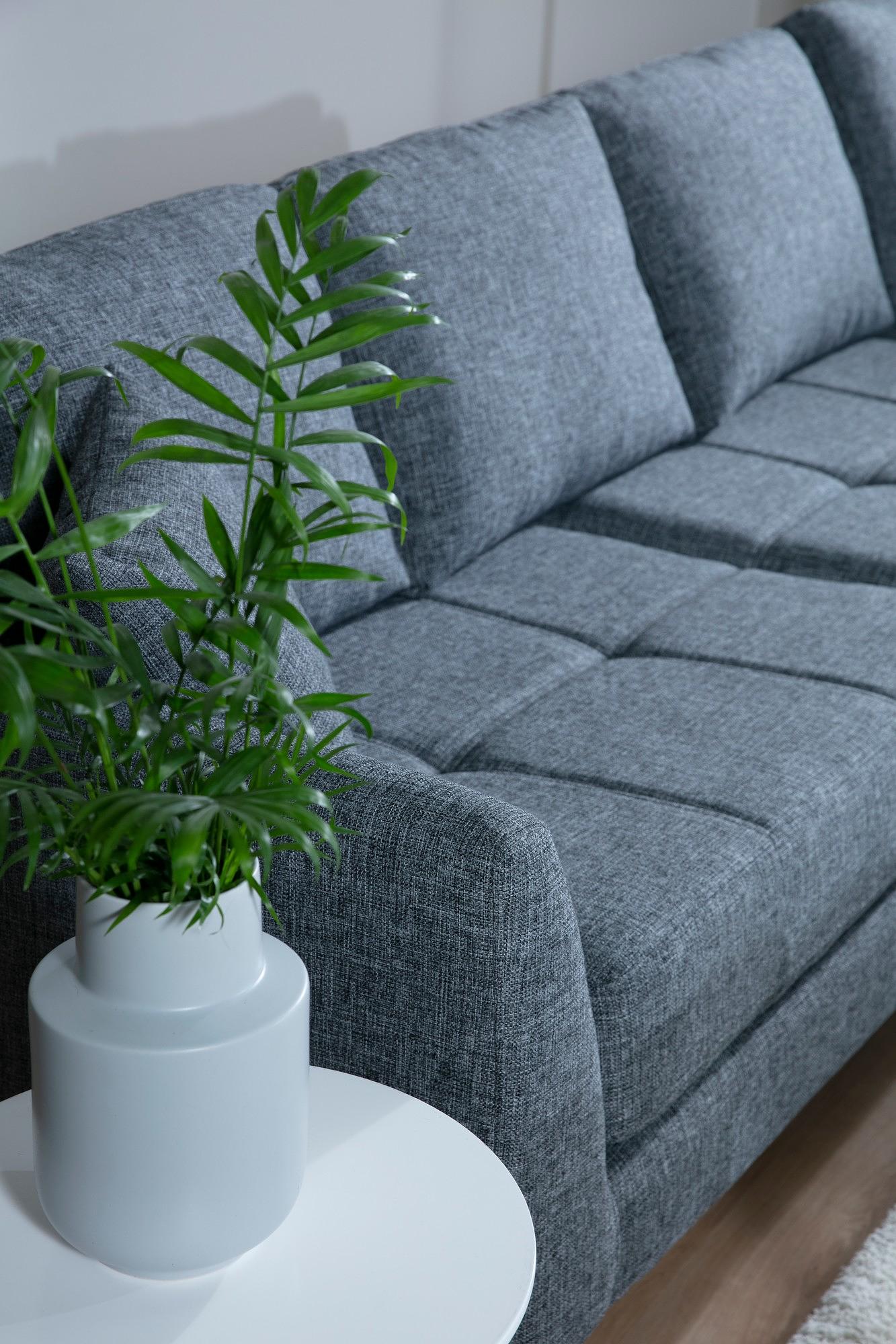 Tempo Ecksofa Rechts Grau 2