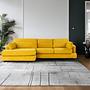 River Ecksofa Links Gelb 1