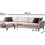 Mayorka Corner Sofa Left Beige 6