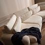 River 4-seater corner sofa Left Beige 3