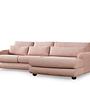 River Ecksofa Rechts Rosa 0