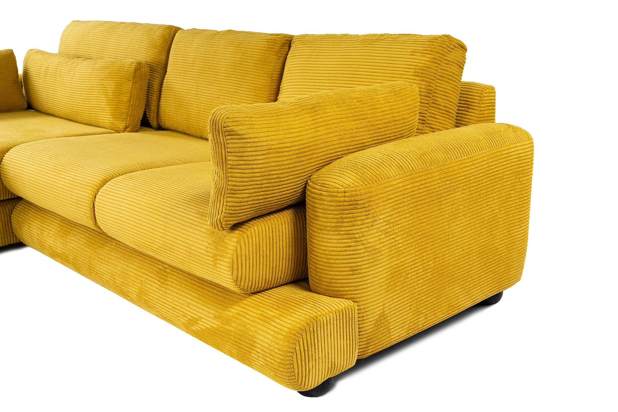 River Ecksofa Links Gelb 9