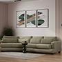 River 4-seater corner sofa left green 1