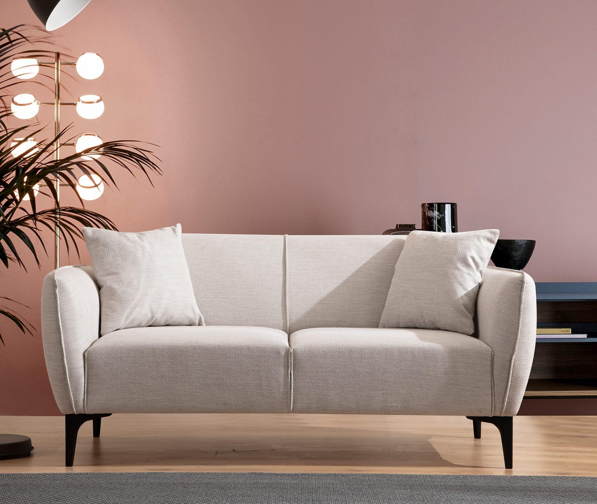 Belissimo 2-seater sofa white 1