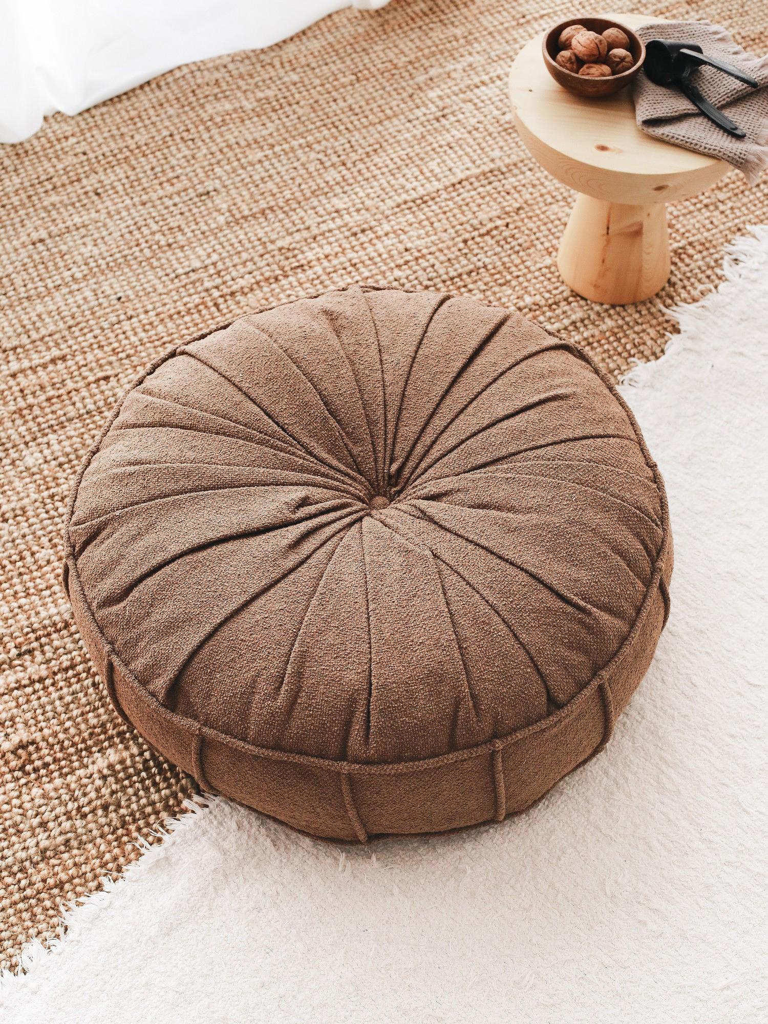 Pillow Teddy fabric Brown 1
