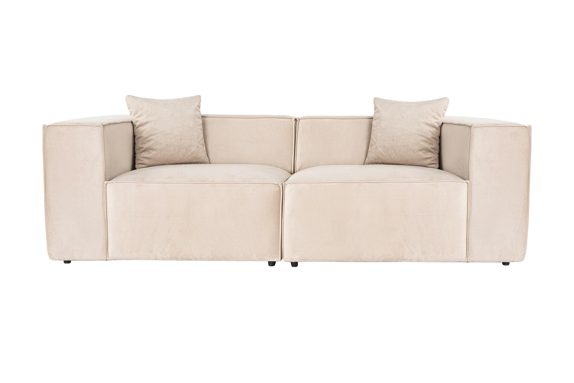 Lora 2-Sitzer Sofa Creme 0