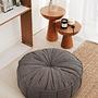 Cushion Teddy Fabric Anthracite 1