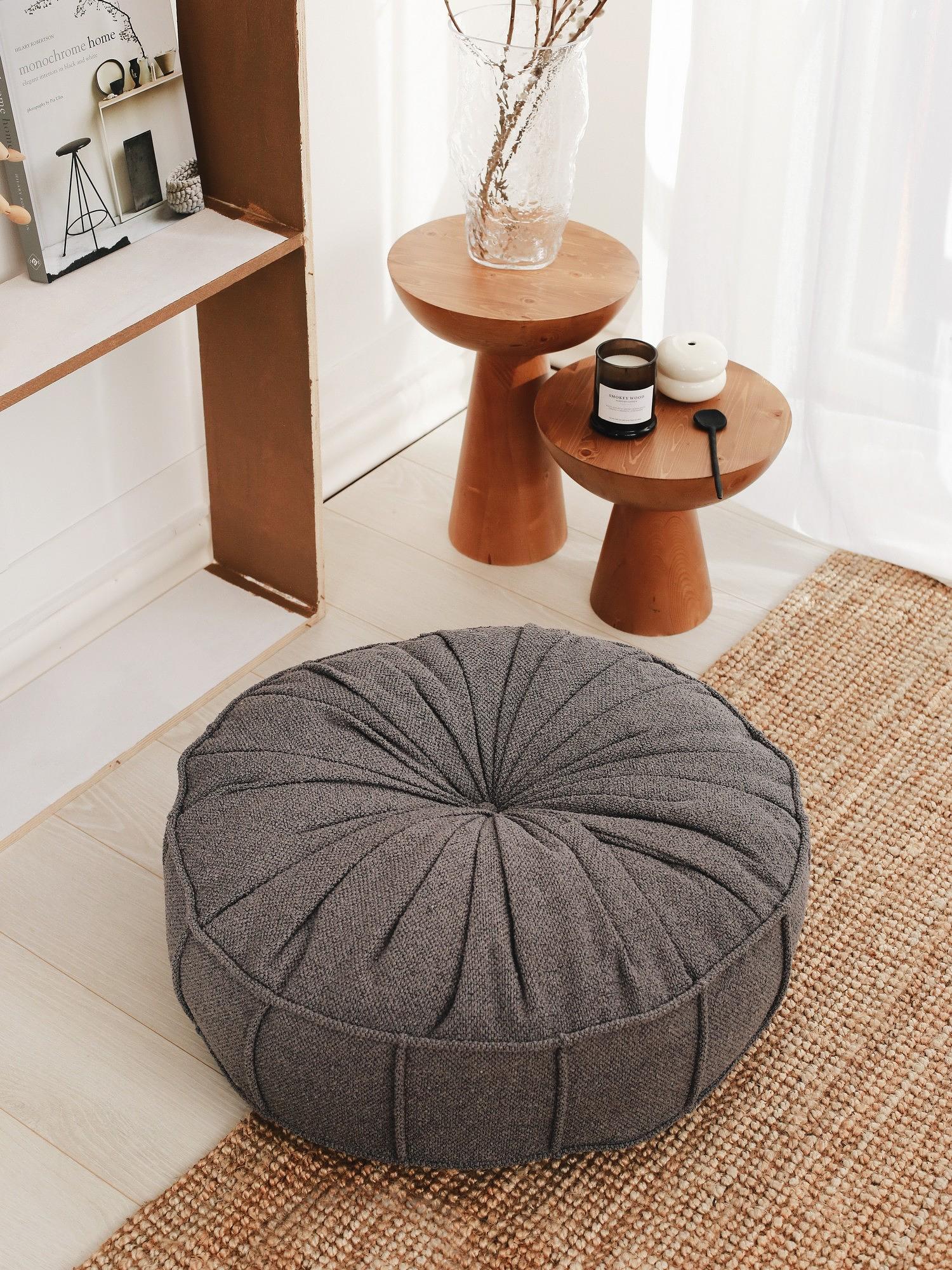 Cushion Teddy Fabric Anthracite 1
