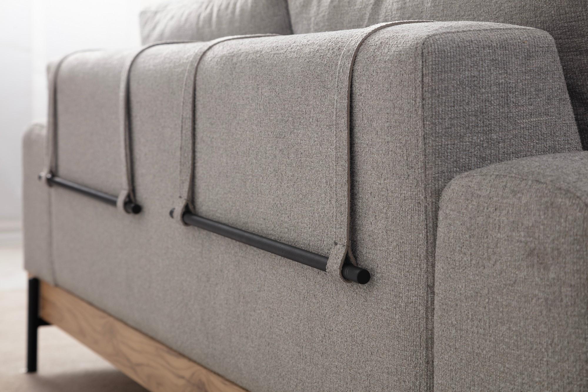 Eti 3-Sitzer Sofa Grau 6