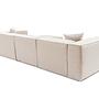 Lora 3-seater sofa Light brown 3