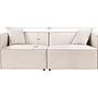 Lora 2-seater sofa, light brown 9