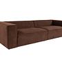 Lora 4-seater sofa brown 7