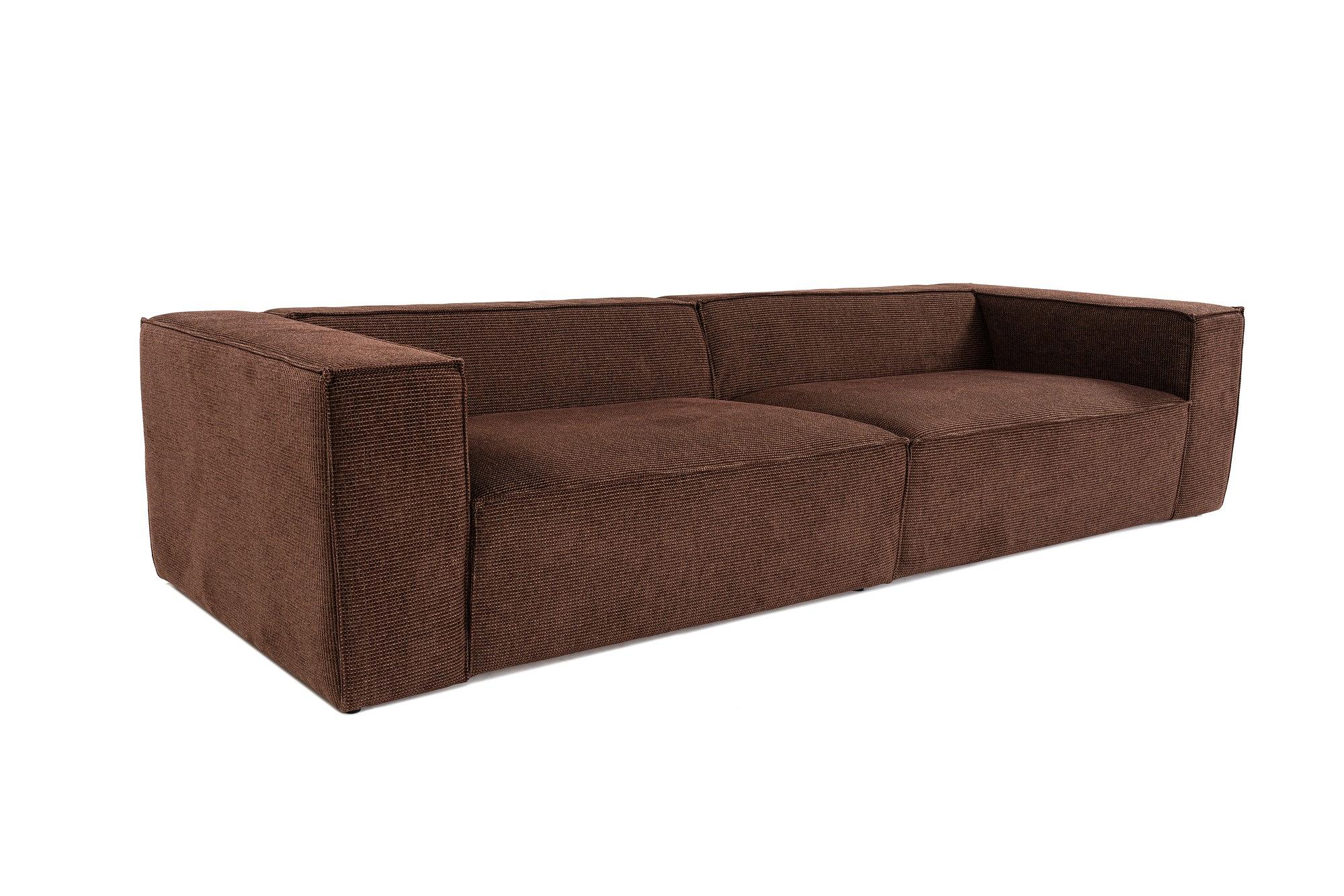 Lora 4-seater sofa brown 7