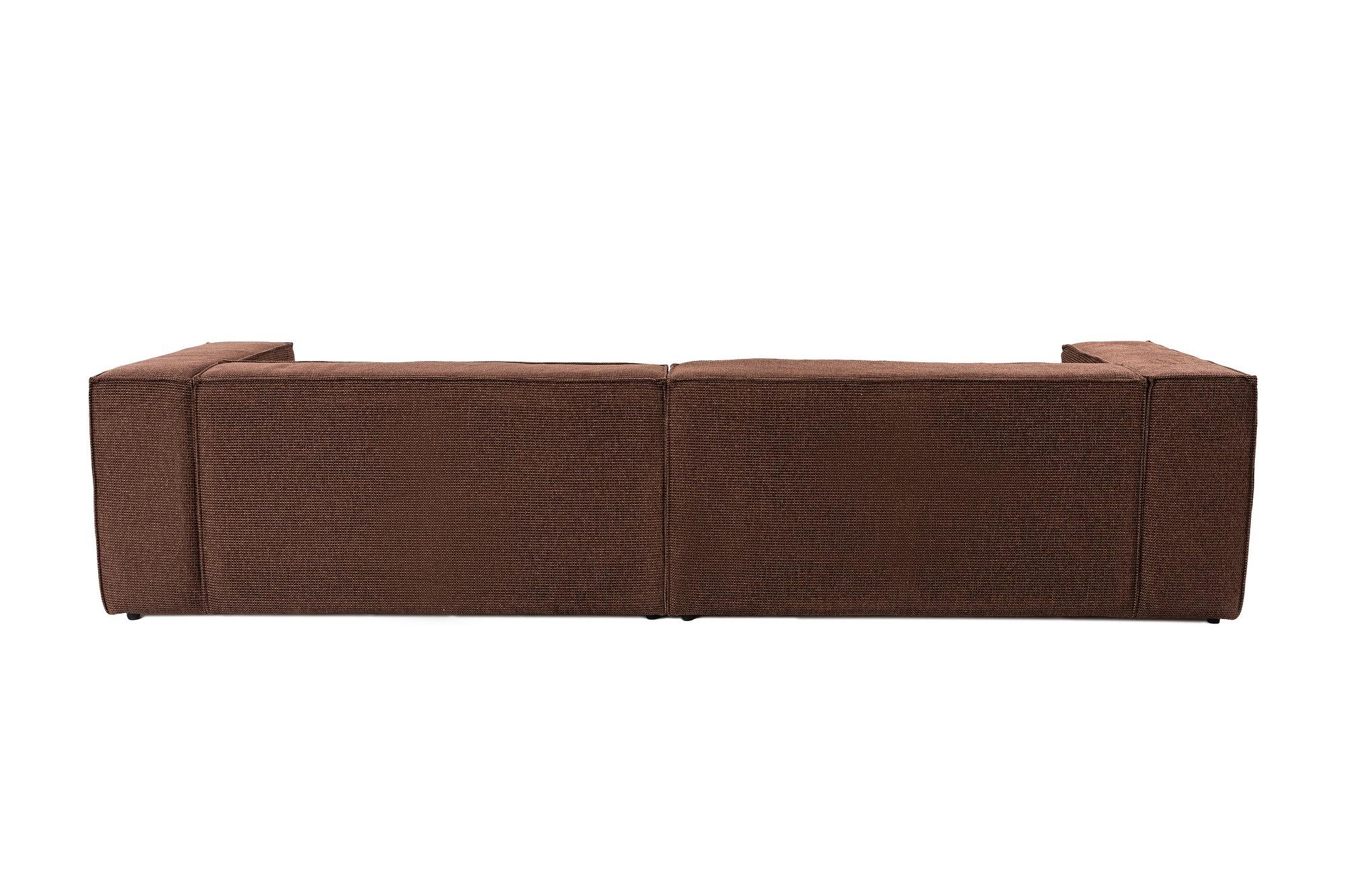 Lora 4-seater sofa brown 9