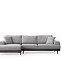 Eti Black Corner Sofa Left Grey 5