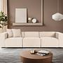 Lora 3-Sitzer Sofa Beige 1