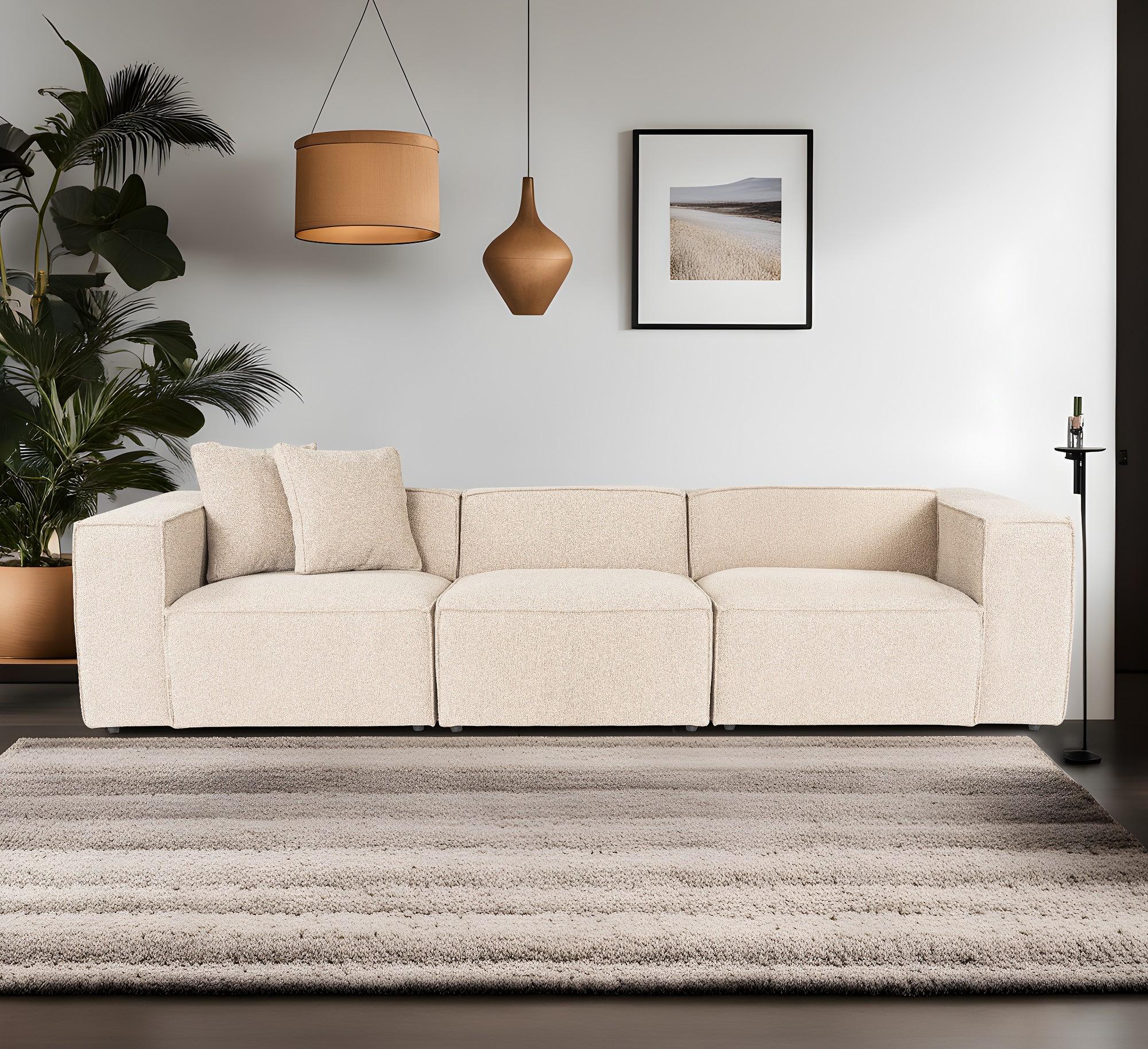 Lora 3-seater sofa beige 2