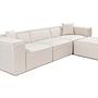 Lora Corner Sofa Light Brown 4