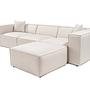 Lora Corner Sofa Light Brown 5