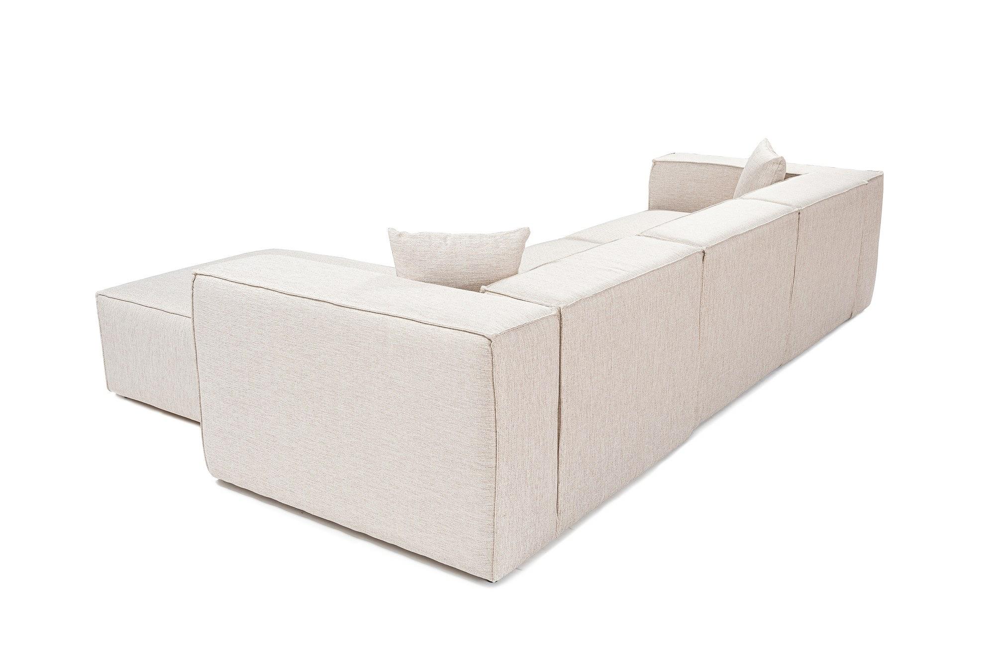 Lora Corner Sofa Light Brown 8