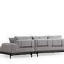 Eti Black Right Chaise Lounge Sofa Gray 7