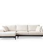 Eti Black Corner Sofa Left White 0