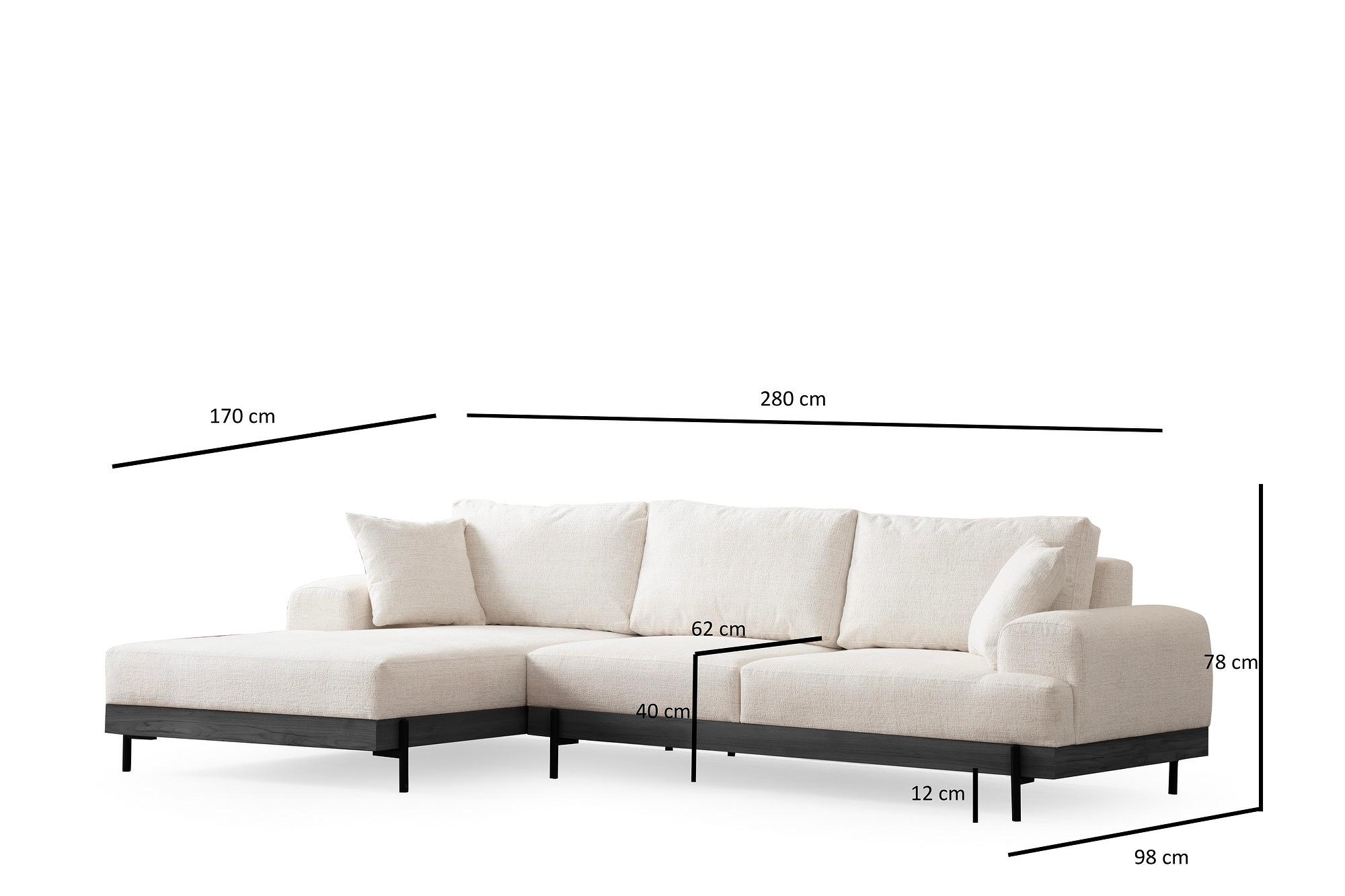 Eti Black Ecksofa Links Weiß 9