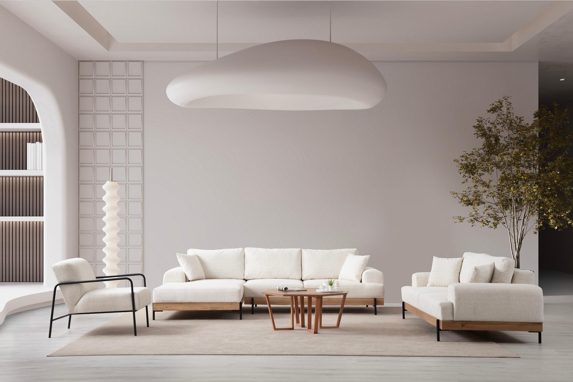 Eti Corner Sofa Left White 5
