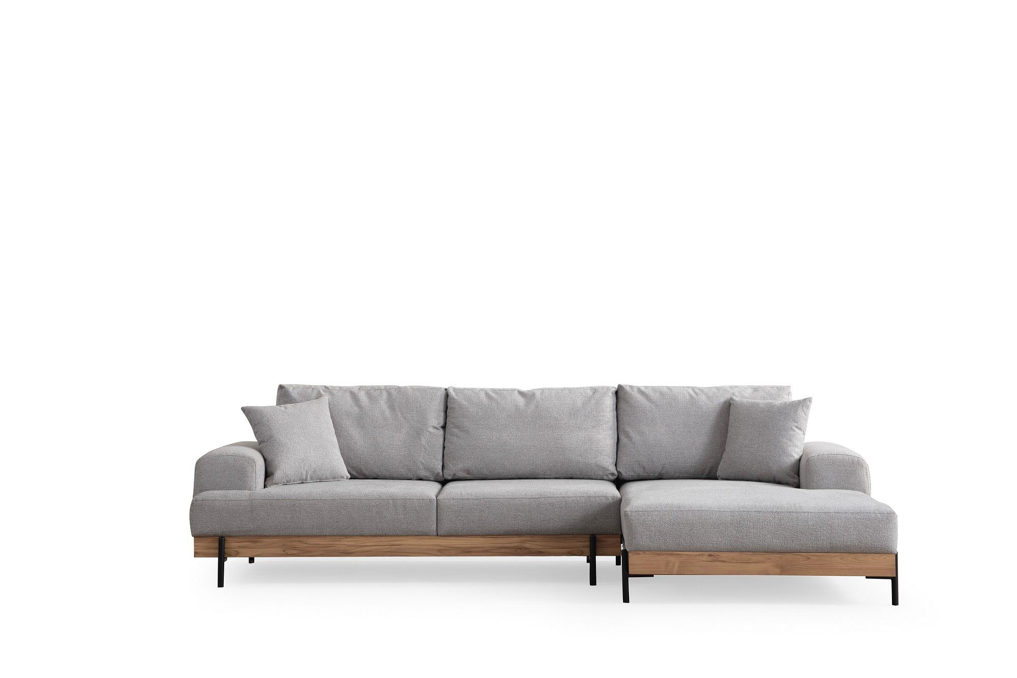 Eti Ecksofa Rechts Grau 0