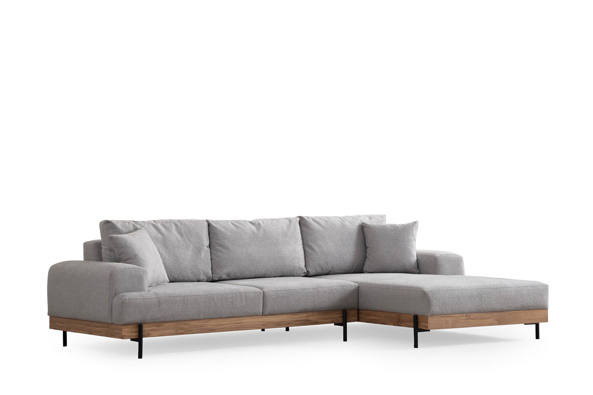 Eti Ecksofa Rechts Grau 8