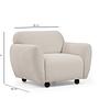 Eddy Armchair Velvet Cream 4