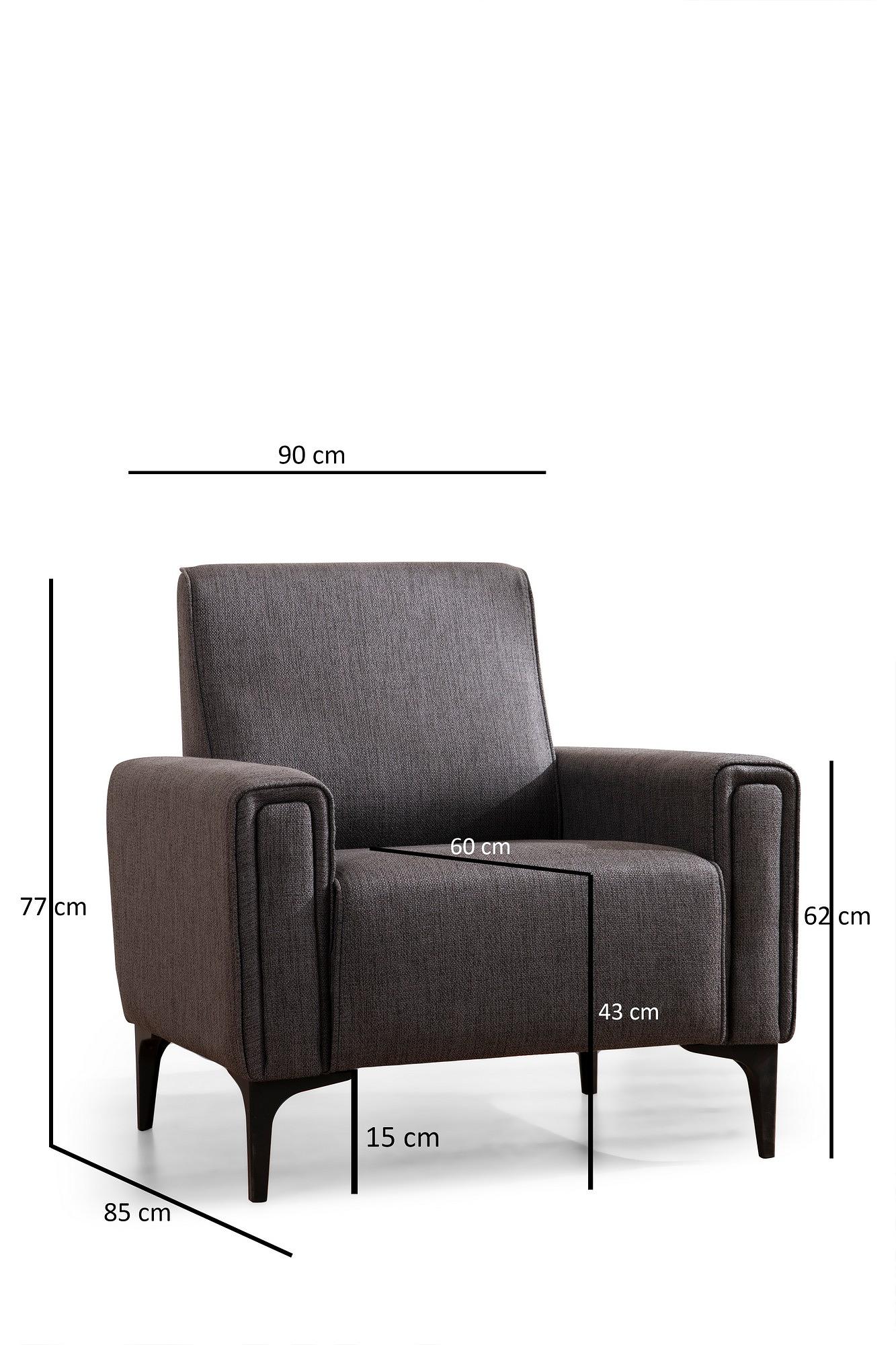 Horizon 1-seater sofa Dark Grey 5