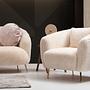 Oyster armchair beige 1