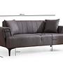 Hamlet 2-seater sofa dark grey 5