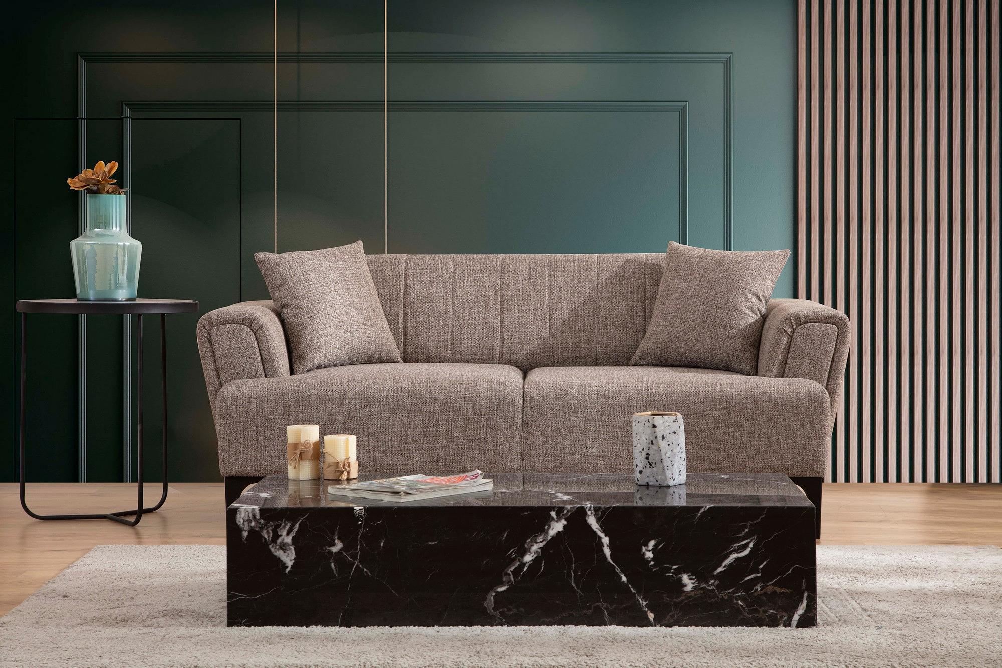 Hamlet 2-seater sofa Light Brown 1