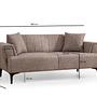 Hamlet 2-seater sofa Light Brown 6