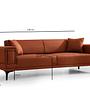 Horizon 3-Sitzer Schlafsofa Rot 8
