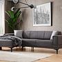 Horizon Ecksofa Links Dunkelgrau 1