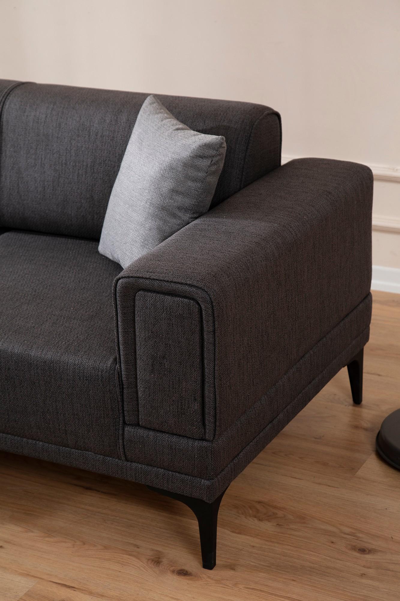 Horizon Corner Sofa Left Dark Grey 3