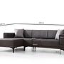 Horizon Corner Sofa Left Dark Grey 8
