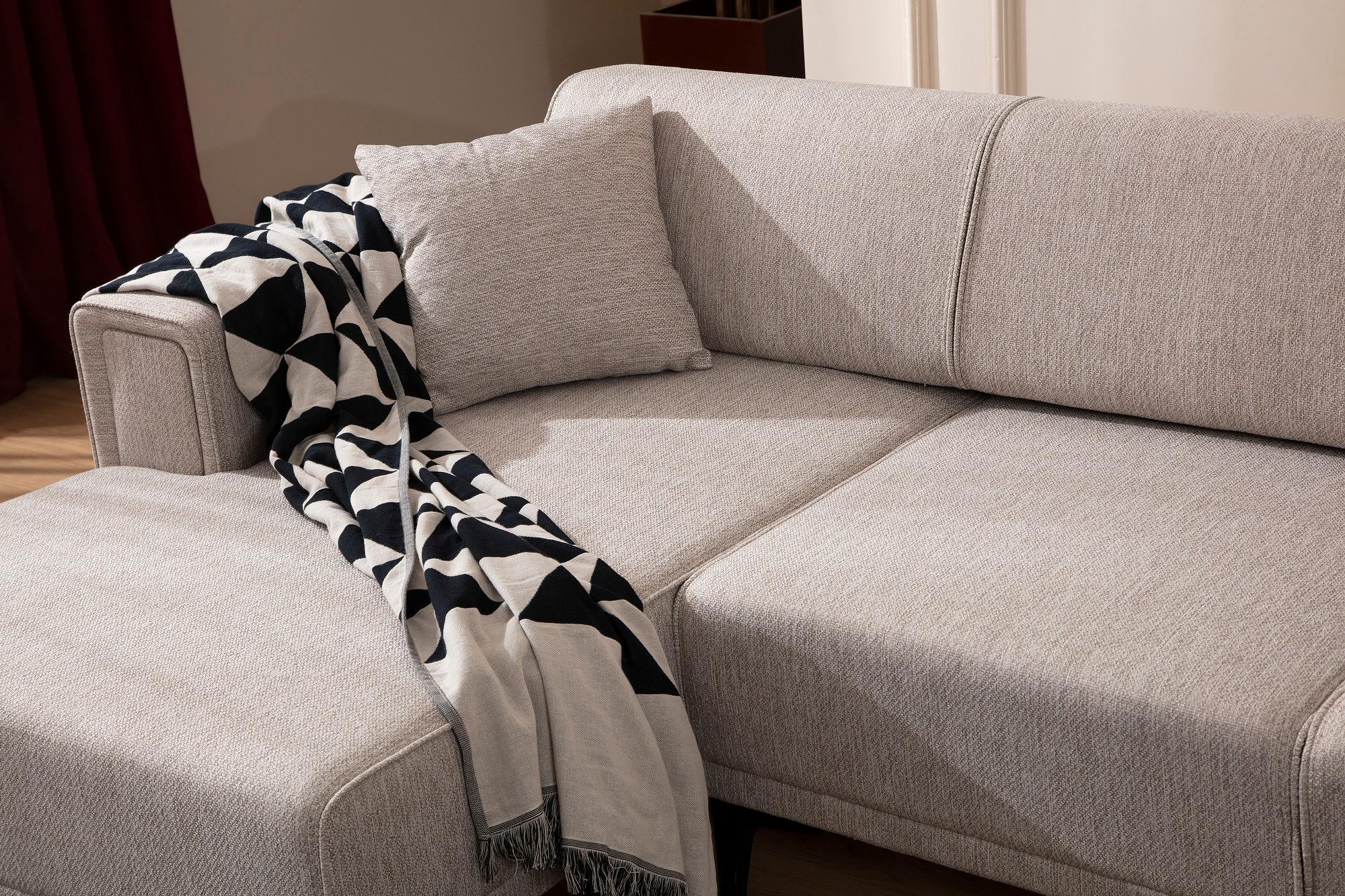 Horizon Ecksofa Links Hellbraun 2