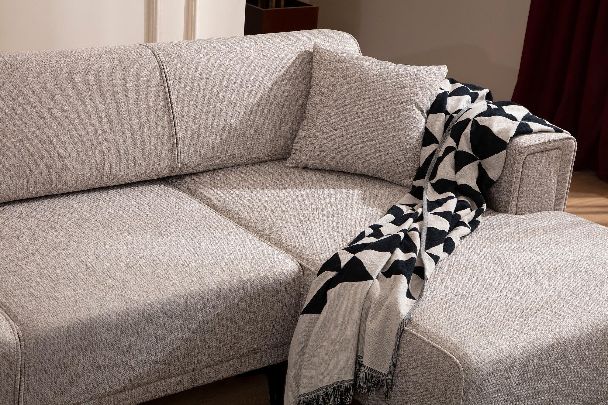Horizon Ecksofa Rechts Hellbraun 2