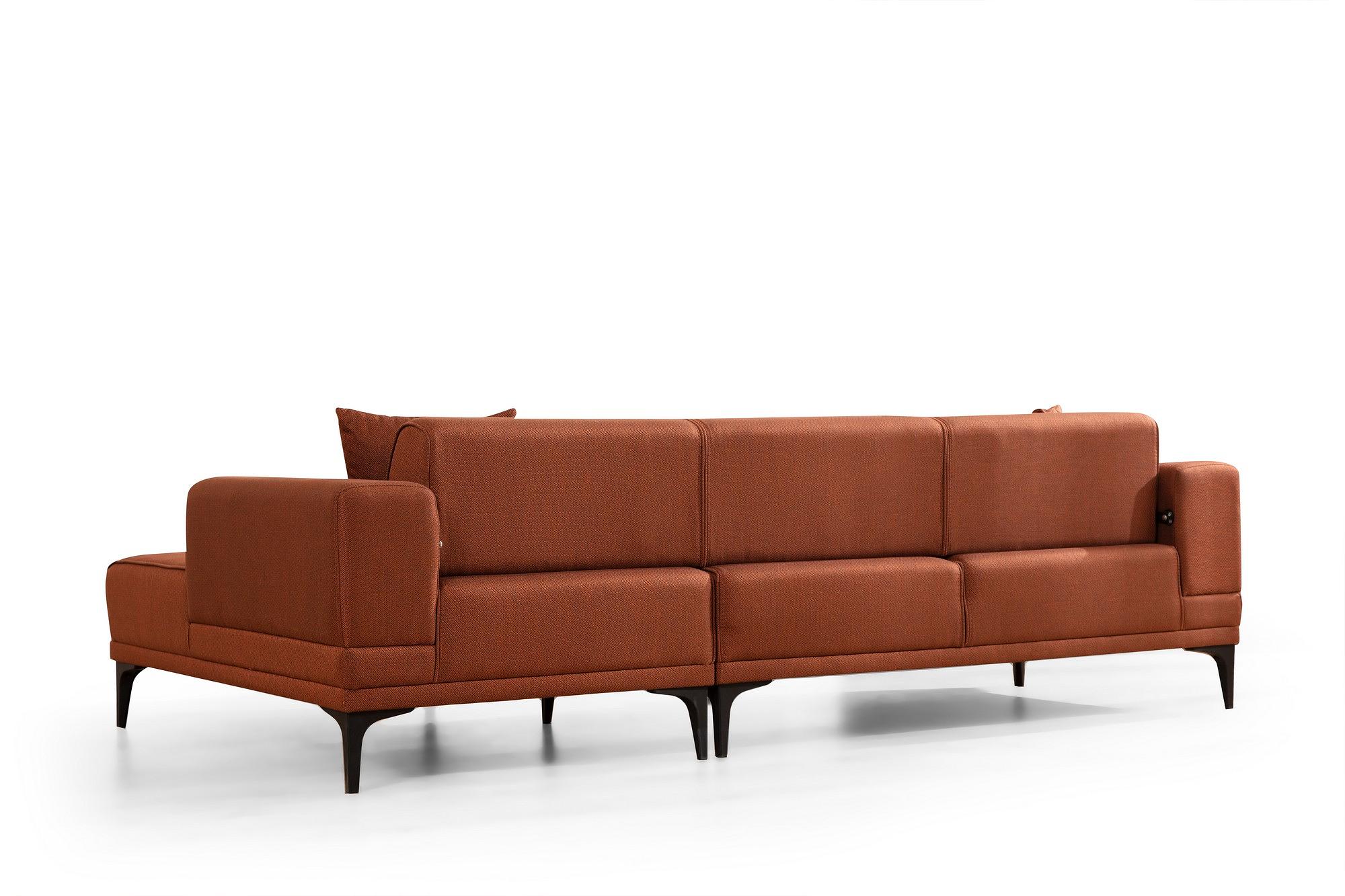 Horizon Ecksofa Rechts Rot 5