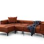 Horizon Ecksofa Links Rot 8