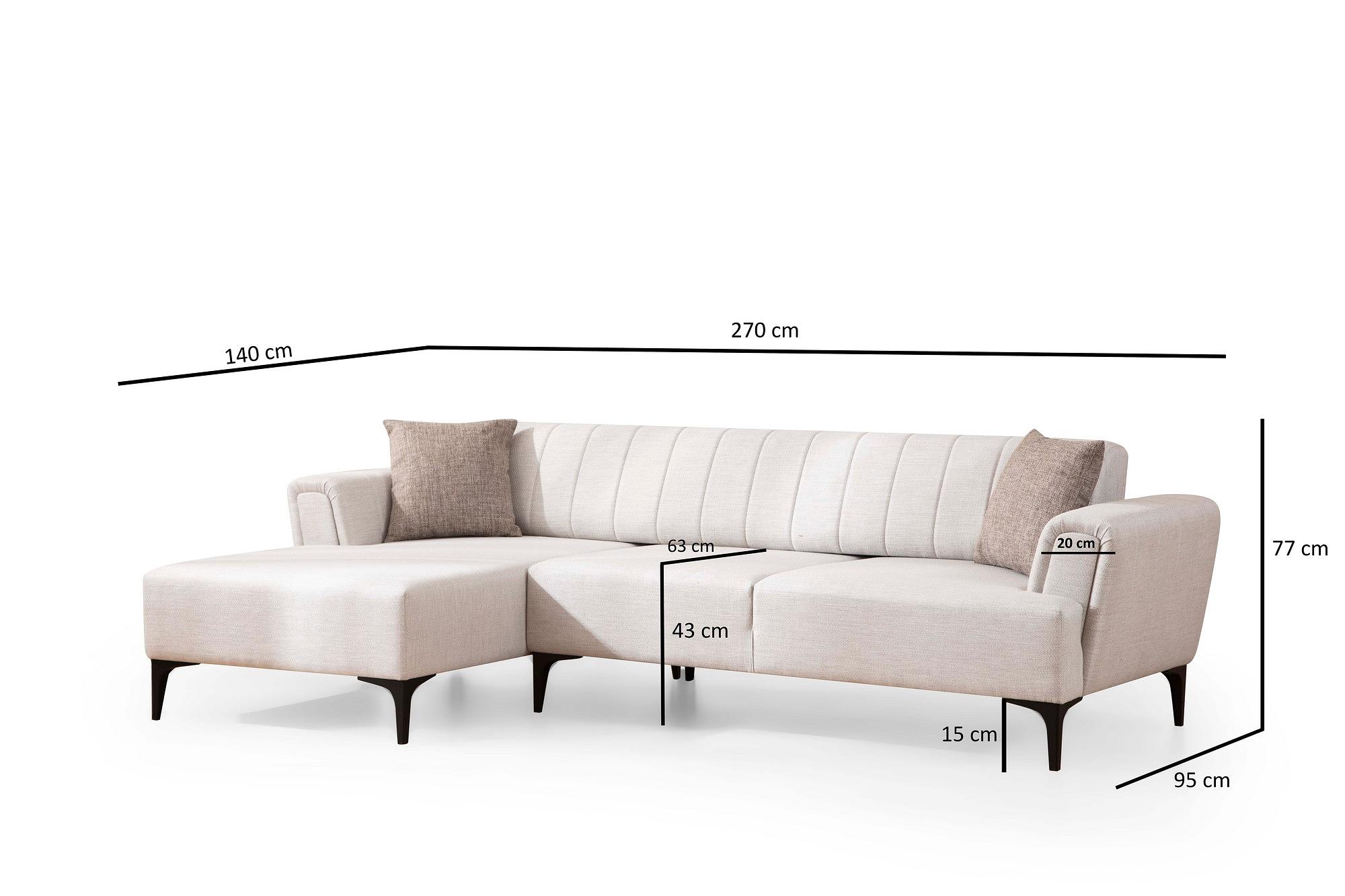 Hamlet Corner Sofa Left Ecru 6