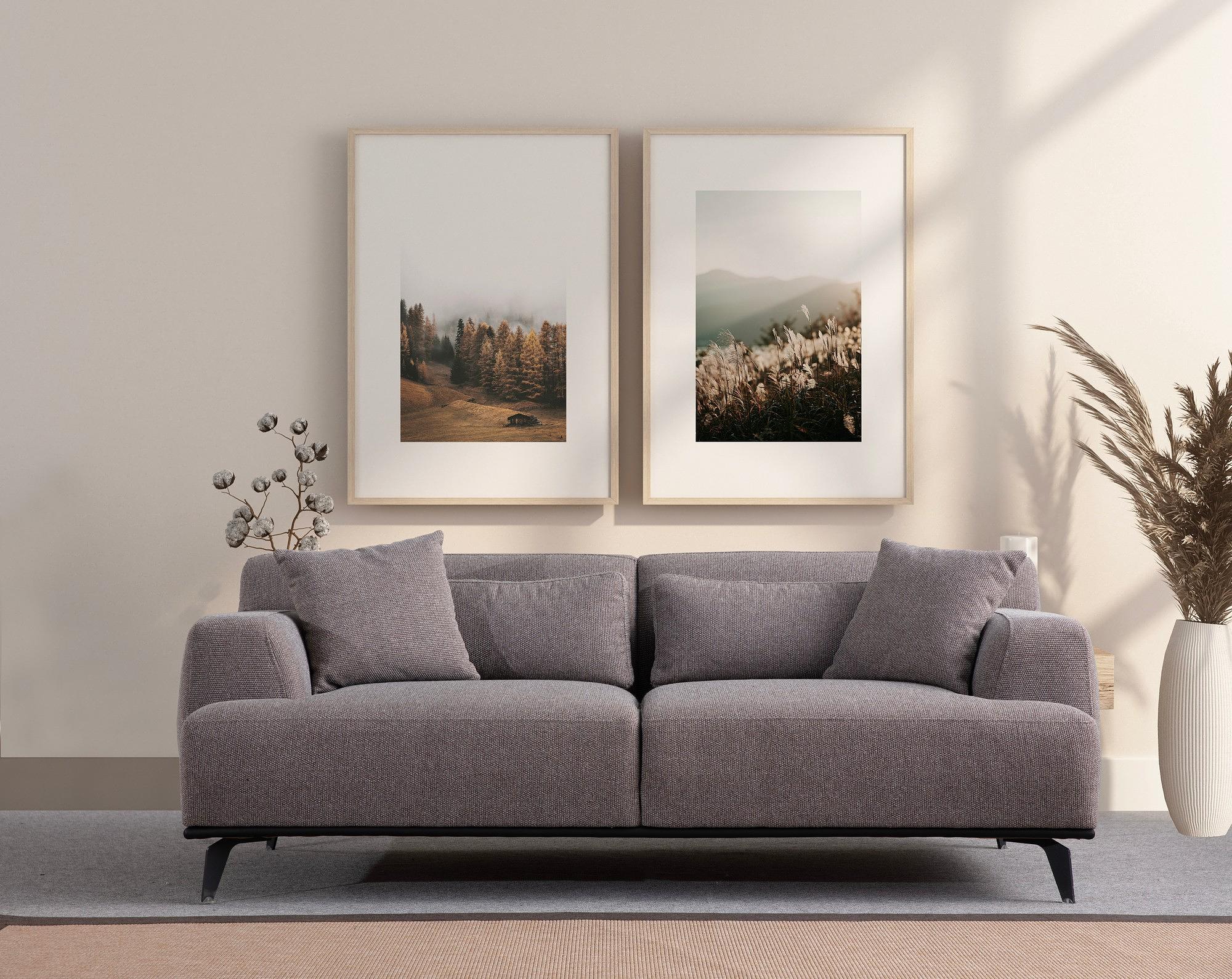 Jaguar 2-seater sofa Grey 1